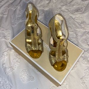 Michael Kors Gold Heels